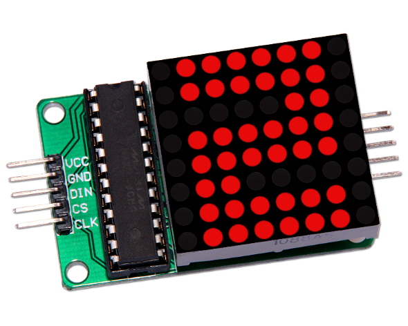 Max7219 Dot Matrix 8x8 Red Led Display Module Arduino Matrix Display Ebay 6410